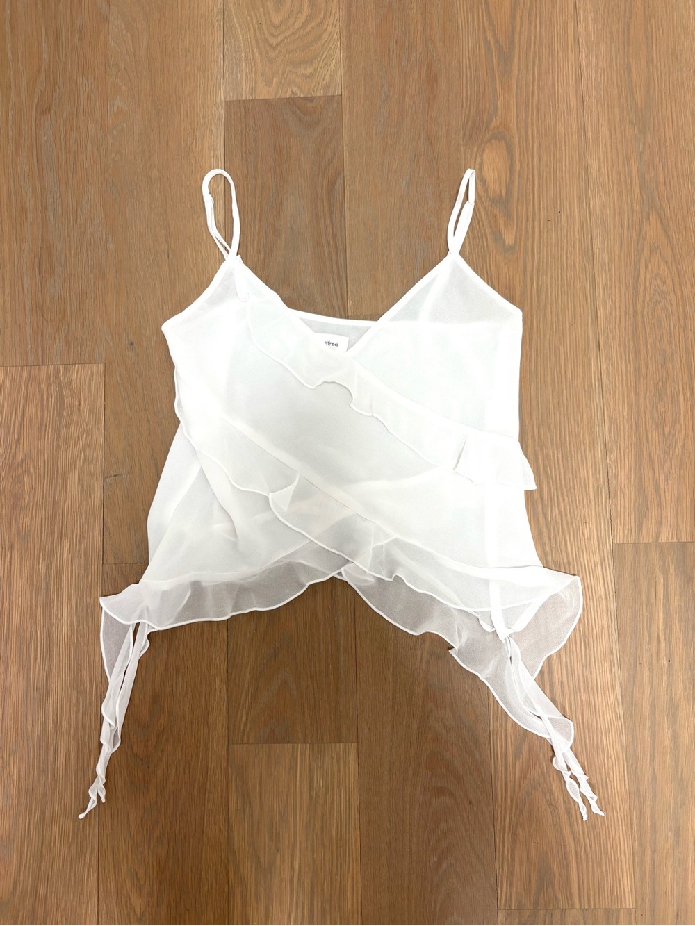 Wilfred White Ruffle Layered Camisole